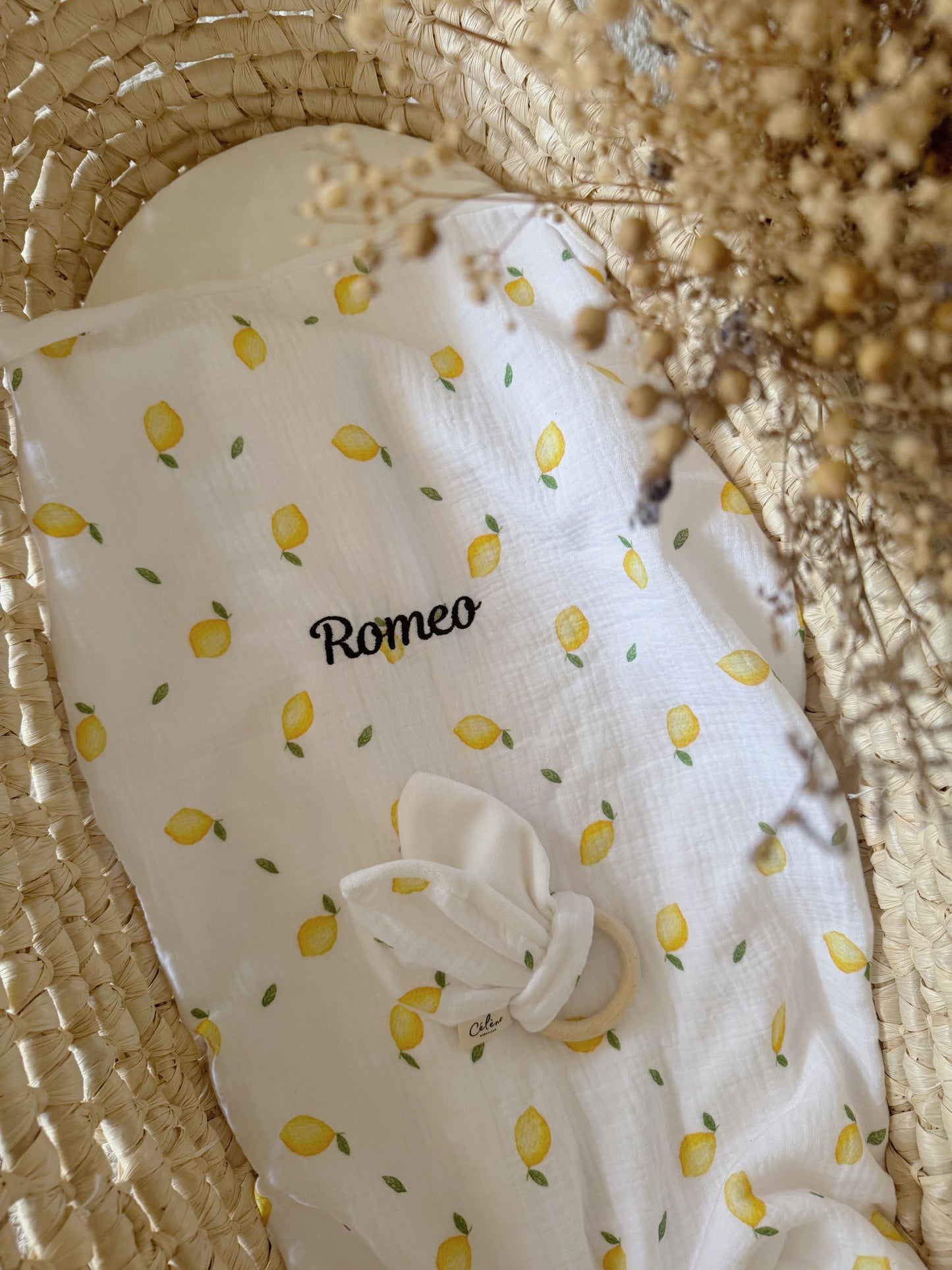 Lemon baby blanket
