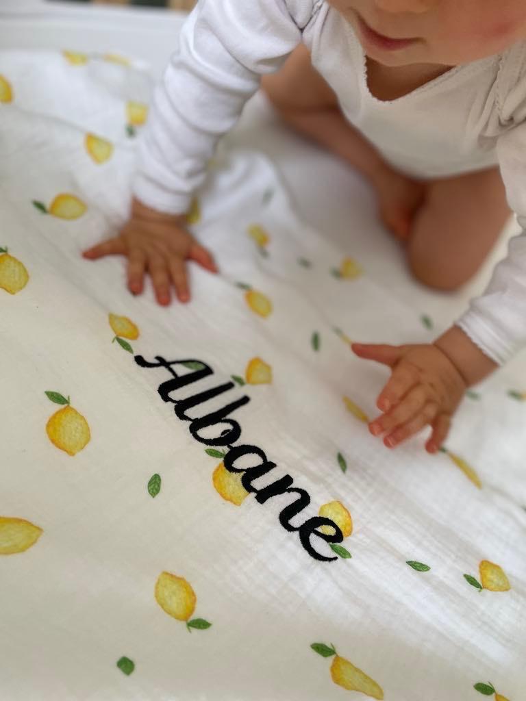 Lemon baby blanket