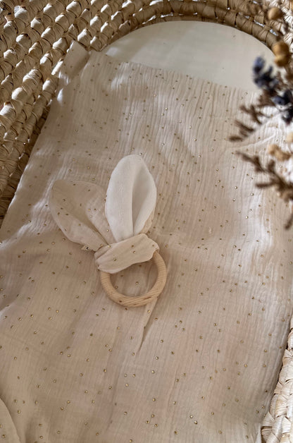 Hochet lapin Ecru