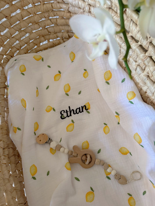 Lemon baby blanket